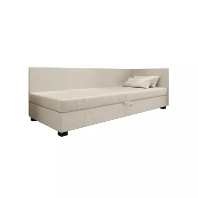 Čalúnená jednolôžková posteľ 100x195 ARIADNA PLUS 2 - ecru