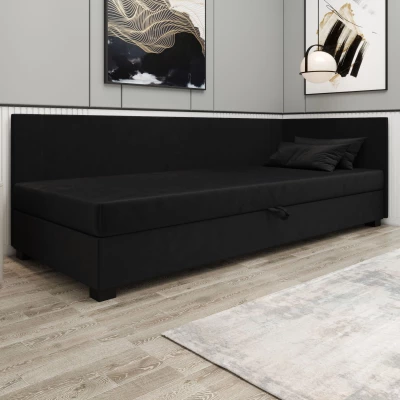 Čalúnená jednolôžková posteľ 80x195 ARIADNA PLUS 2 - grafitová