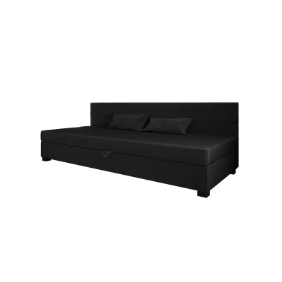 Čalúnená posteľ 90x195 KASANDRA BIZ 1 s úložným priestorom - grafitová