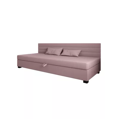 Čalúnená posteľ 80x195 KASANDRA BIZ 2 s úložným priestorom - ružová