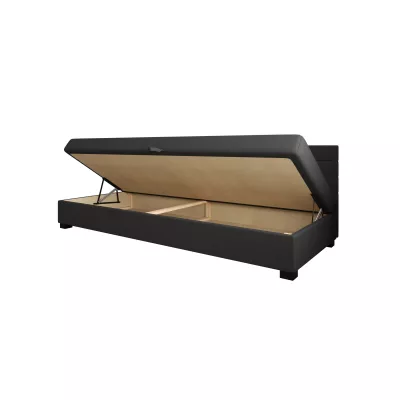 Čalúnená posteľ 90x195 KASANDRA BIZ 2 s úložným priestorom - svetlo šedá