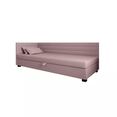 Čalúnená posteľ 100x195 KASANDRA PLUS 1 s úložným priestorom - ružová