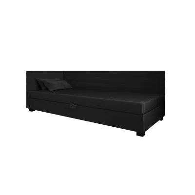 Čalúnená posteľ 110x195 KASANDRA PLUS 1 s úložným priestorom - grafitová