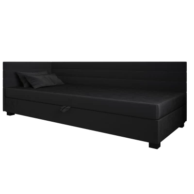 Čalúnená posteľ 80x195 KASANDRA PLUS 2 s úložným priestorom - grafitová