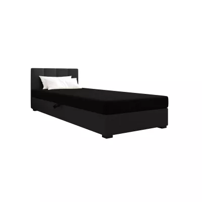 Jednolôžková posteľ 110x195 MANKA 1 - čierna / šedá