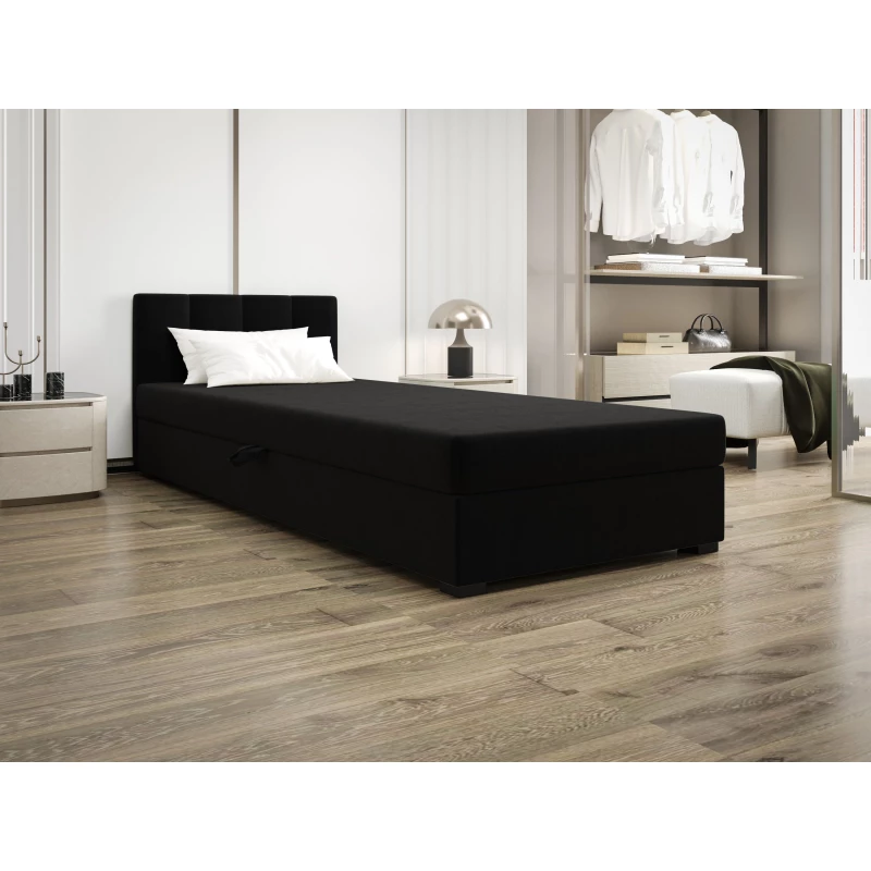 Jednolôžková posteľ 100x195 MANKA 1 - čierna