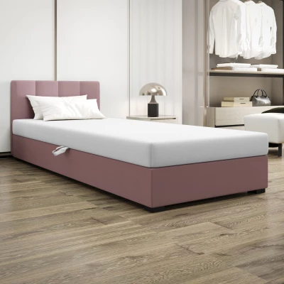 Jednolôžková posteľ 80x195 MANKA 1 - ružová / biela