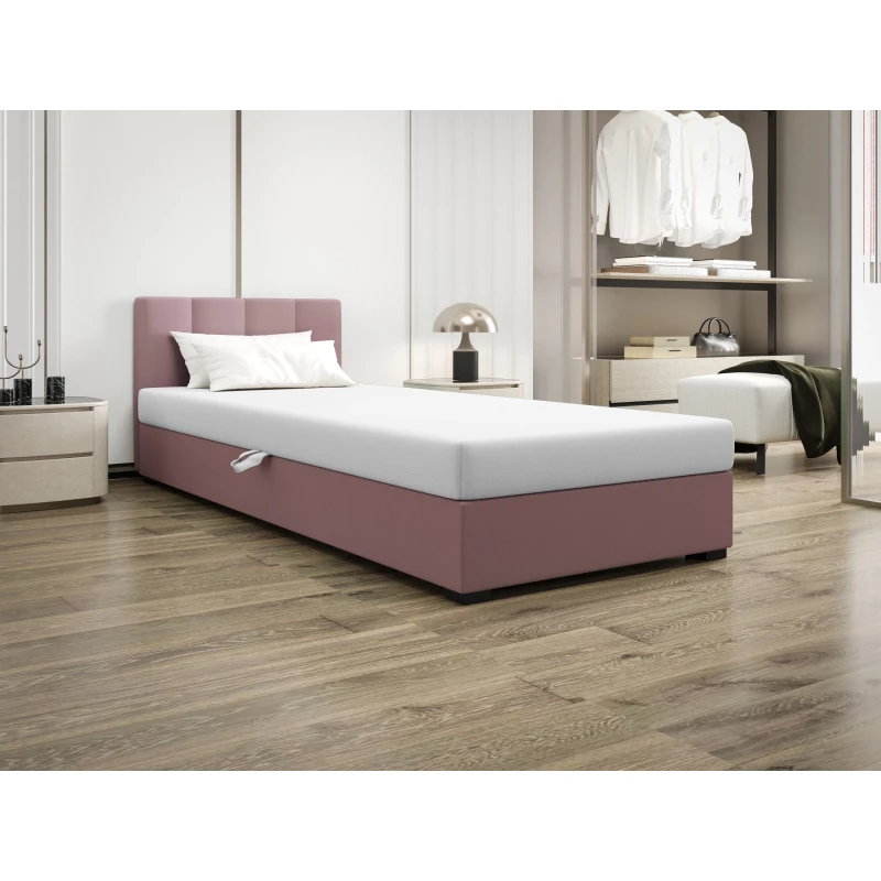 Jednolôžková posteľ 120x195 MANKA 1 - ružová / biela