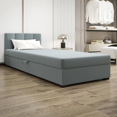 Jednolôžková posteľ 100x195 MANKA 1 - modrošedá