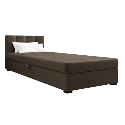 Jednolôžková posteľ 100x195 MANKA 1 - tmavo hnedá