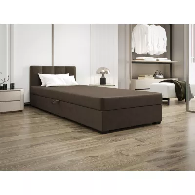 Jednolôžková posteľ 100x195 MANKA 1 - tmavo hnedá