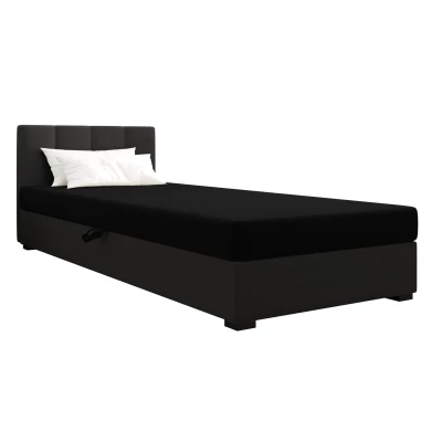 Jednolôžková posteľ 120x195 MANKA 2 - čierna / šedá