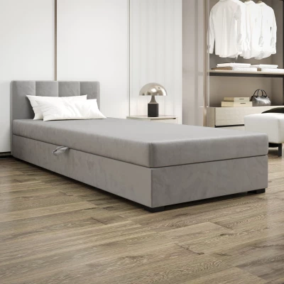 Jednolôžková posteľ 110x195 MANKA 2 - svetlo šedá