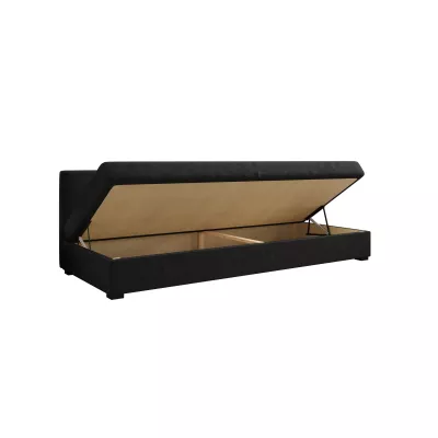 Jednolôžková posteľ 100x195 MANKA BIZ 1 - čierna / šedá