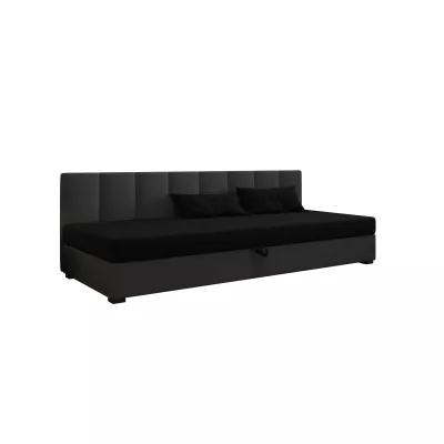 Jednolôžková posteľ 100x195 MANKA BIZ 1 - čierna / šedá