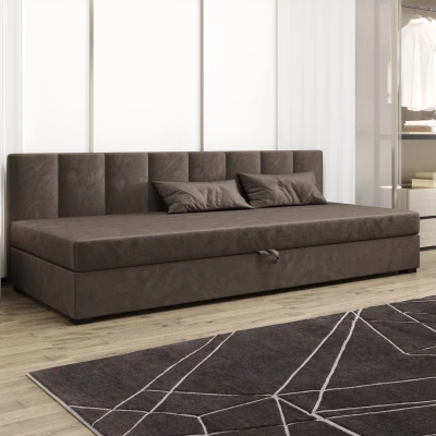 Jednolôžková posteľ 80x195 MANKA BIZ 1 - tmavo hnedá