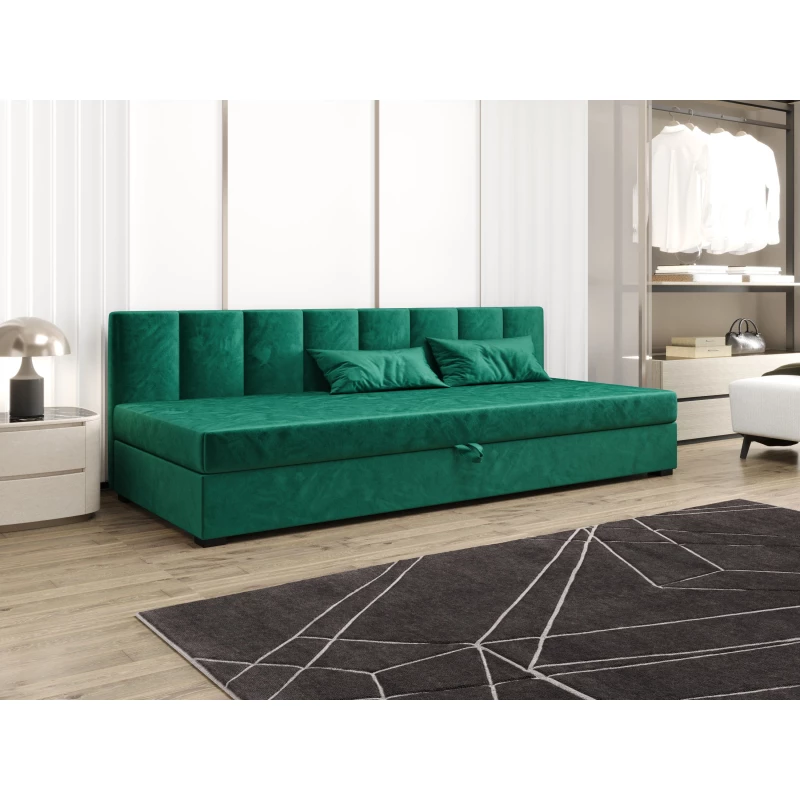 Jednolôžková posteľ 100x195 MANKA BIZ 1 - zelená