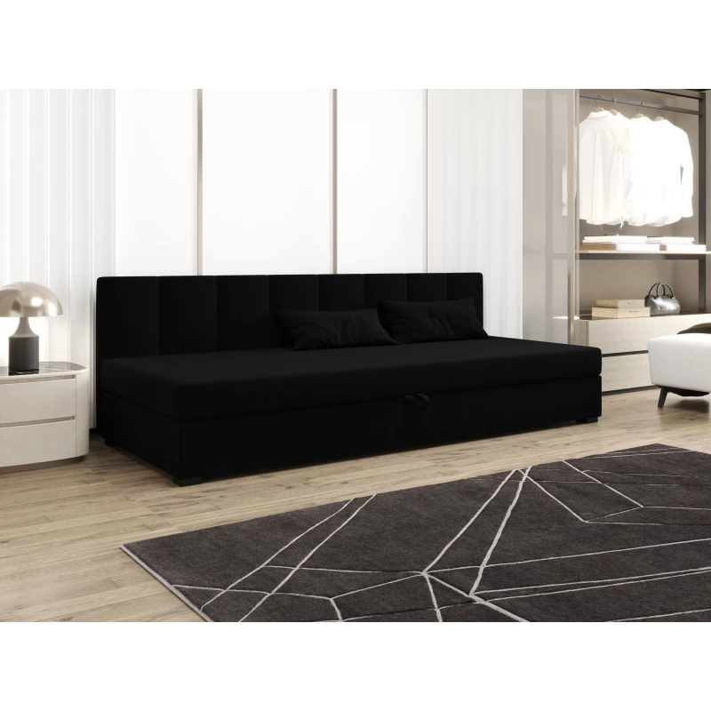 Jednolôžková posteľ 90x195 MANKA BIZ 2 - čierna