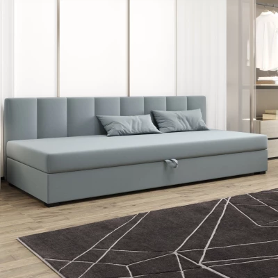 Jednolôžková posteľ 90x195 MANKA BIZ 2 - modrošedá