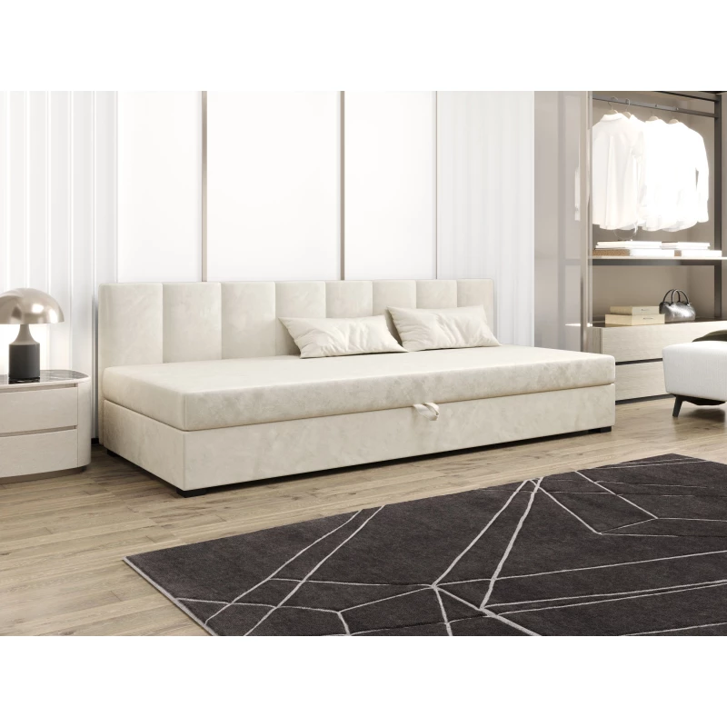 Jednolôžková posteľ 100x195 MANKA BIZ 2 - ecru