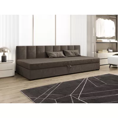 Jednolôžková posteľ 80x195 MANKA BIZ 2 - tmavo hnedá