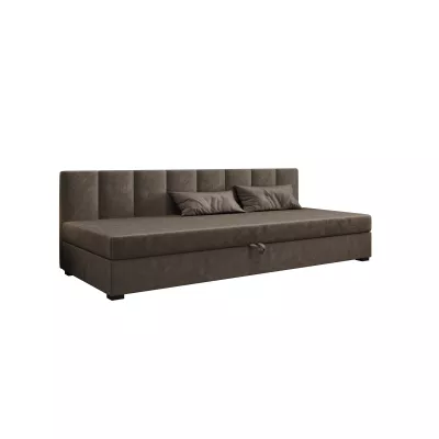 Jednolôžková posteľ 100x195 MANKA BIZ 2 - tmavo hnedá