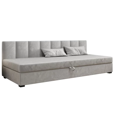 Jednolôžková posteľ 90x195 MANKA BIZ 2 - svetlo šedá