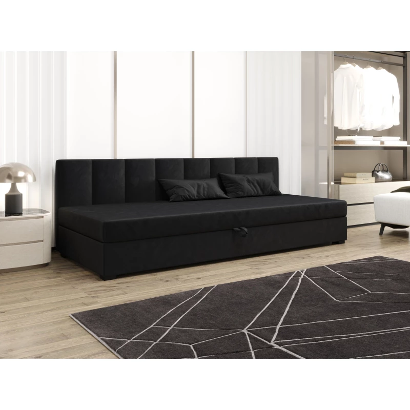 Jednolôžková posteľ 100x195 MANKA BIZ 2 - grafitová