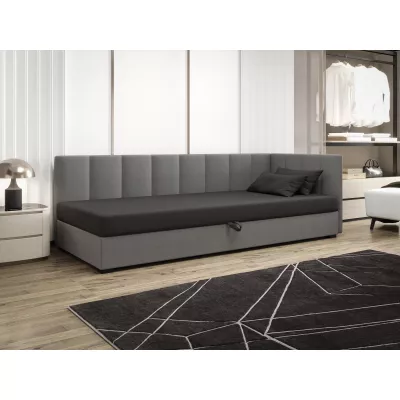 Jednolôžková posteľ 100x195 MANKA PLUS 1 - šedá / svetlo šedá