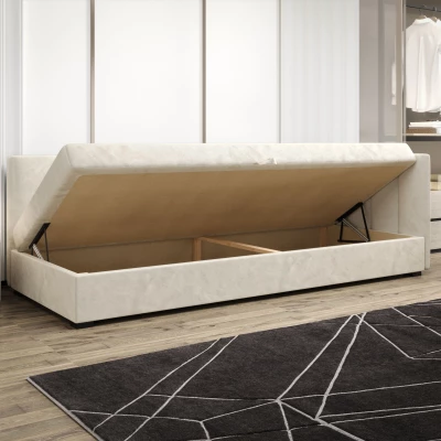 Jednolôžková posteľ 100x195 MANKA PLUS 1 - čierna