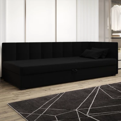 Jednolôžková posteľ 100x195 MANKA PLUS 1 - čierna