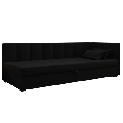 Jednolôžková posteľ 120x195 MANKA PLUS 1 - čierna