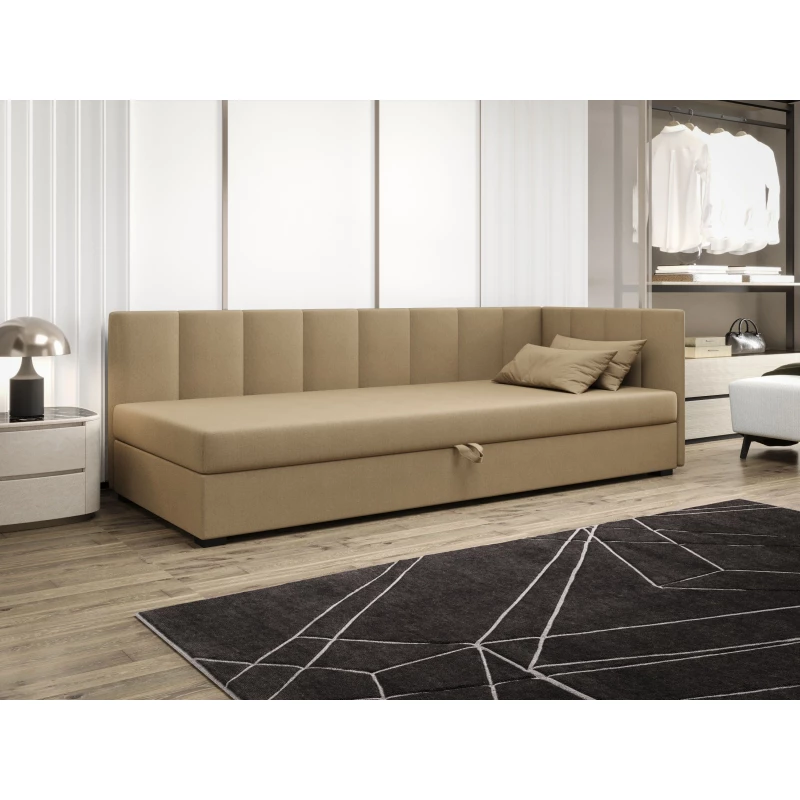 Jednolôžková posteľ 90x195 MANKA PLUS 1 - hnedá