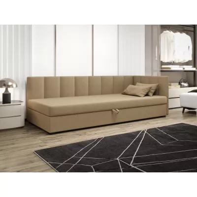 Jednolôžková posteľ 90x195 MANKA PLUS 1 - hnedá