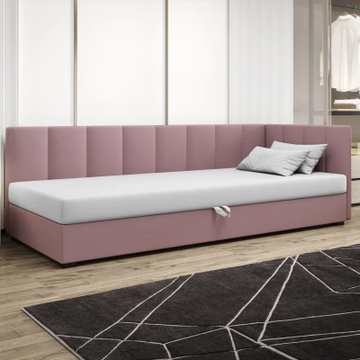 Jednolôžková posteľ 80x195 MANKA PLUS 1 - ružová / biela
