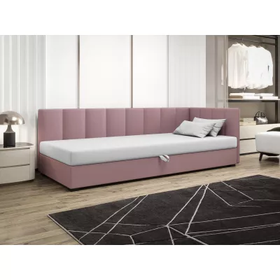 Jednolôžková posteľ 90x195 MANKA PLUS 1 - ružová / biela