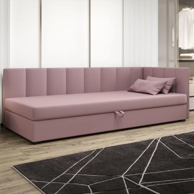 Jednolôžková posteľ 80x195 MANKA PLUS 1 - ružová