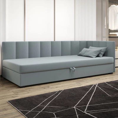 Jednolôžková posteľ 90x195 MANKA PLUS 1 - modrošedá