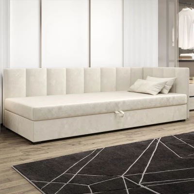 Jednolôžková posteľ 90x195 MANKA PLUS 1 - ecru