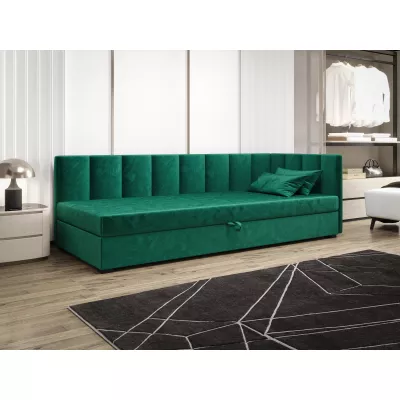 Jednolôžková posteľ 90x195 MANKA PLUS 1 - zelená