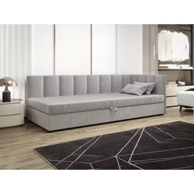 Jednolôžková posteľ 90x195 MANKA PLUS 1 - svetlo šedá