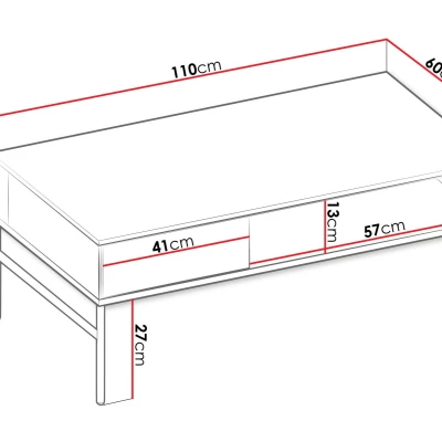 Konferenčný stolík ANACORTES - dub