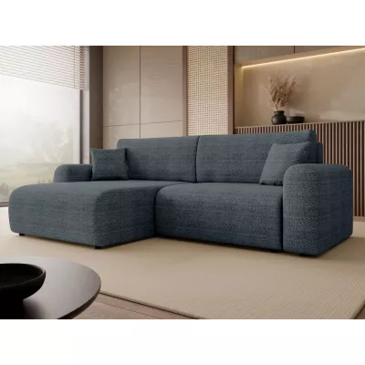 Rozkladacia rohová sedačka s úložným priestorom YAKIMA - modrá