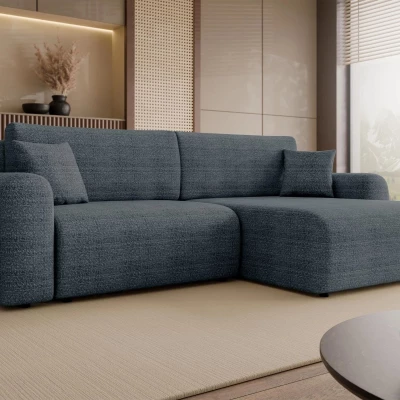 Rozkladacia rohová sedačka s úložným priestorom YAKIMA - modrá