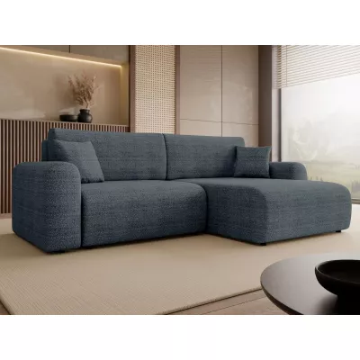 Rozkladacia rohová sedačka s úložným priestorom YAKIMA - modrá