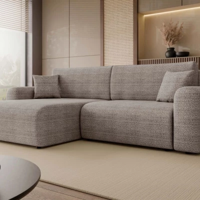 Rozkladacia rohová sedačka s úložným priestorom YAKIMA - popolavá