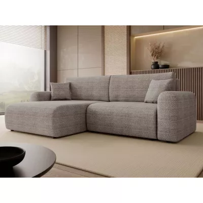 Rozkladacia rohová sedačka s úložným priestorom YAKIMA - popolavá