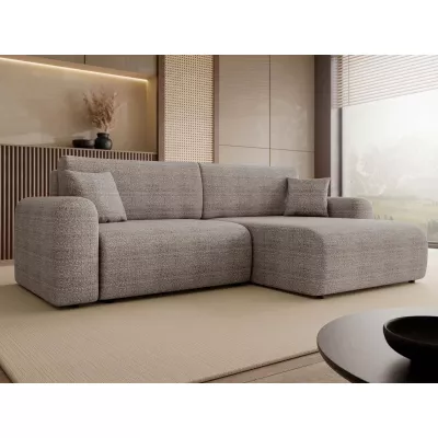 Rozkladacia rohová sedačka s úložným priestorom YAKIMA - popolavá