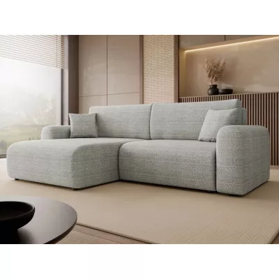 Rozkladacia rohová sedačka s úložným priestorom YAKIMA - svetlá šedá