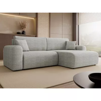 Rozkladacia rohová sedačka s úložným priestorom YAKIMA - svetlá šedá